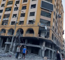 بالفيديو .. بحضور الصحفيين تدشين ميدان الصحافة في غزة