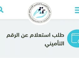 الاستعلام عن الرقم التأميني