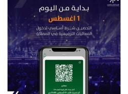 الترفيه السعودية تقتصر دخول الفعاليات الترفيهية على المحصنين