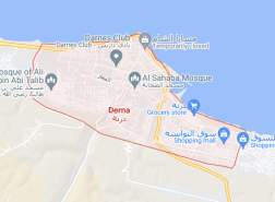 اين تقع درنة في ليبيا