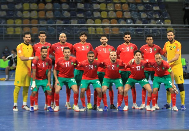 مباراة المغرب ومصر داخل القاعة