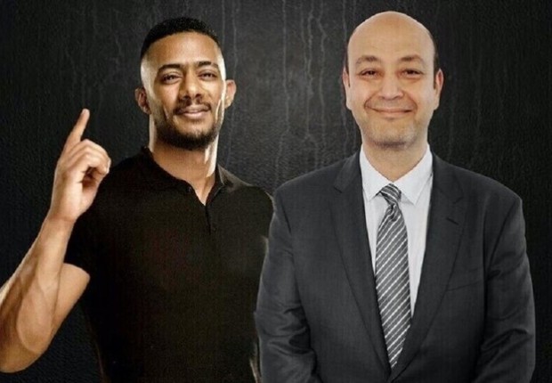 الإعلامي المصري عمرو أديب والفنان المصري محمد رمضان