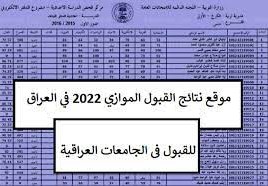 معدلات القبول 2022 في العراق