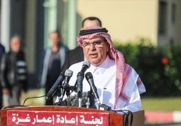 السفير القطري محمد العمادي رئيس اللجنة القطرية لإعادة إعمار غزة - أرشيفية